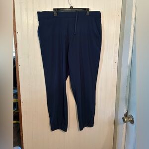 Members Mark Blue Joggers with Straight-Leg Cut and Solid Fabric
